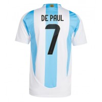 Argentina Rodrigo De Paul #7 Fotballklær Hjemmedrakt Copa America 2024 Kortermet